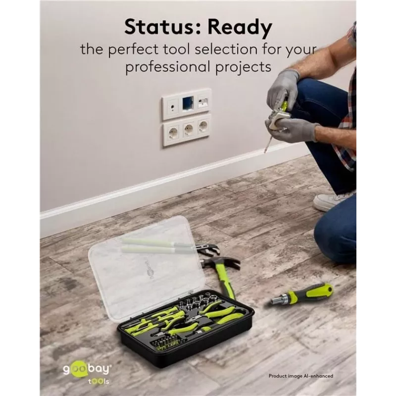 Goobay Advanced Conjunto de ferramentas de precisão de 49 peças para reparação de eletrónica 77846