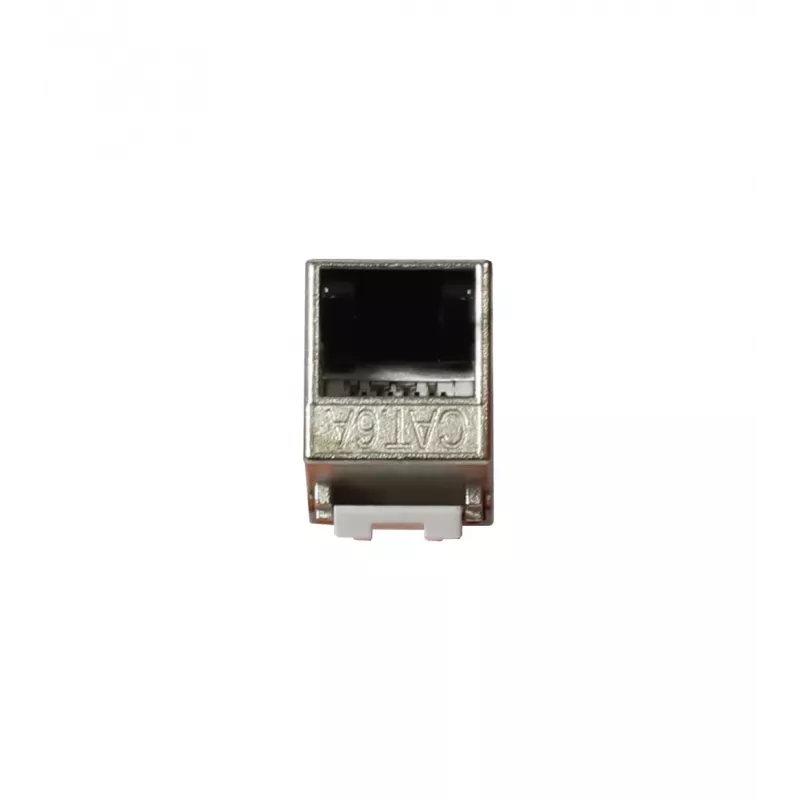 SYNERGY21 S216338V2 Keystone Jack CAT6A blindado, sem ferramentas, Slim-line, RJ45, 500 MHz