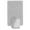 tesa gancho permanente retangular S metal, cromado, autoadesivo, 1,5 kg, 1 unid. 66612-00000-00
