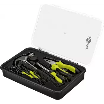 GOOBAY TOOLS 77845 conjunto de ferramentas inicial 26 peças em caixa de armazenamento
