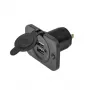 IWH Tomada dupla USB embutida 12/24V 2,1A 2x USB-A preto 019006