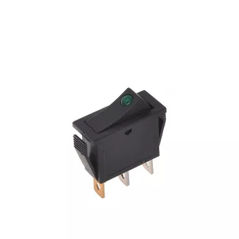 IWH Interruptor basculante verde 12V/24V 10A SPST LED iluminado montagem em painel 19030