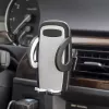 IWH 019260 suporte de telemóvel rotativo 360° para grelha de ventilação do carro, para smartphones de 53-95 mm, preto