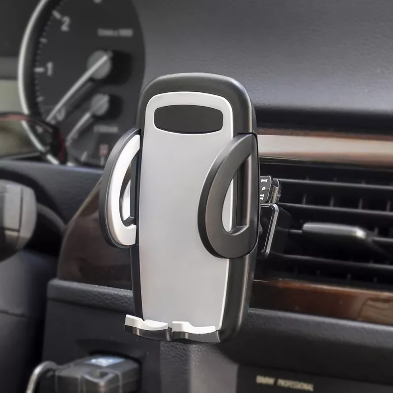 IWH 019260 suporte de telemóvel rotativo 360° para grelha de ventilação do carro, para smartphones de 53-95 mm, preto