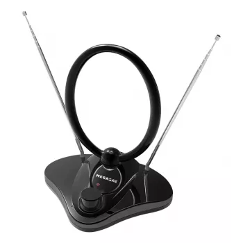 MEGASAT DVBT30V2 antena interior ativa 28dB DVB-T2 DAB+ com filtro LTE 200218