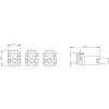 SIEMENS SENTRON 3VA terminal de quadro pack de 3 para 3VA1 100/160 MCCBs 3VA91530JA11