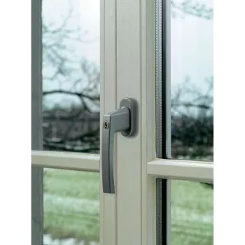 Puxador de janela com fecho ABUS prateado ABFS59486