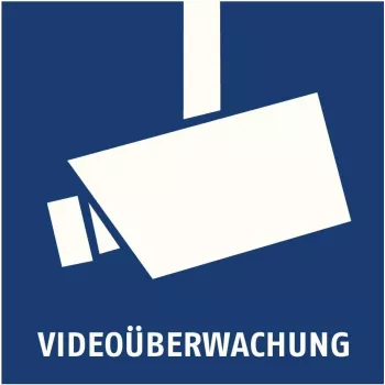 Autocolante de aviso de videovigilância ABUS AU1500 90 x 90 mm
