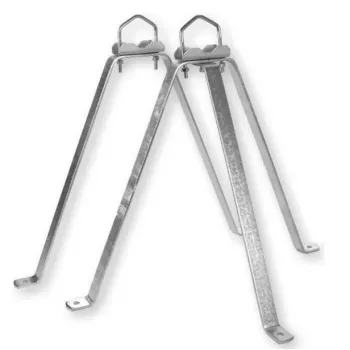 Conjunto de suporte de parede WEISS MHZ5060 aço 50cm branco (39065)