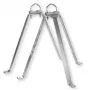 Conjunto de suporte de parede WEISS MHZ5060 aço 50cm branco (39065)