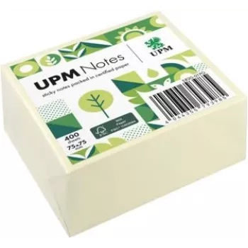 UPM Notes notas adesivas 5820-01PG 75x75mm 400 folhas amarelo