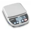 KERN EMS 12K0.1 Balança de precisão, 12 kg x 0,1 g, plataforma em aço inoxidável, RS-232, alimentação por rede/pilha