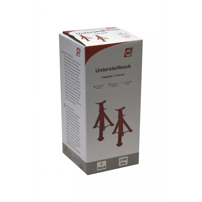 IWH Cavalete dobrável 2 toneladas, altura de trabalho 27,5 - 36,5 cm 10899