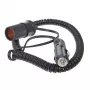 IWH Cabo espiral de extensão 12/24V 10A 3m ficha de isqueiro para conector fêmea 019001