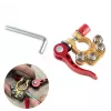 IWH 019056 Conector rápido de bateria, terminal de mola positivo e negativo, fecho rápido, com perno, 1 par