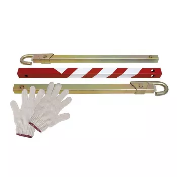 IWH 019800 Barra de reboque para automóvel, dobrável em 3 partes, capacidade 2500 kg, amarelo