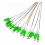 Pigtails de fibra ótica Tecline OM5 LC/UPC, pack de 12, 2,0 m, com código de cores 20500018