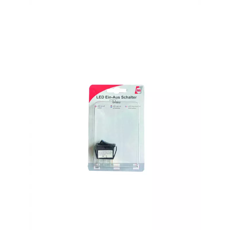 Interruptor basculante IWH com iluminação Vermelha 12V/24V 10A ON-OFF SPST 19029