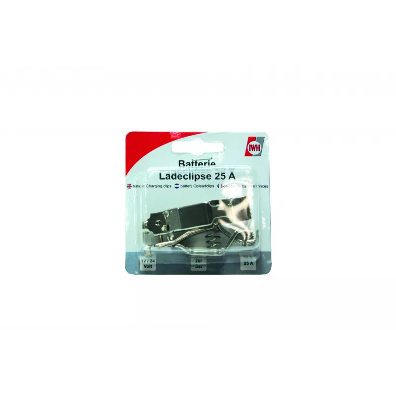 Terminais de bateria IWH 19032 Ladeclipse 25A, positivo & negativo, com mola, 1 par