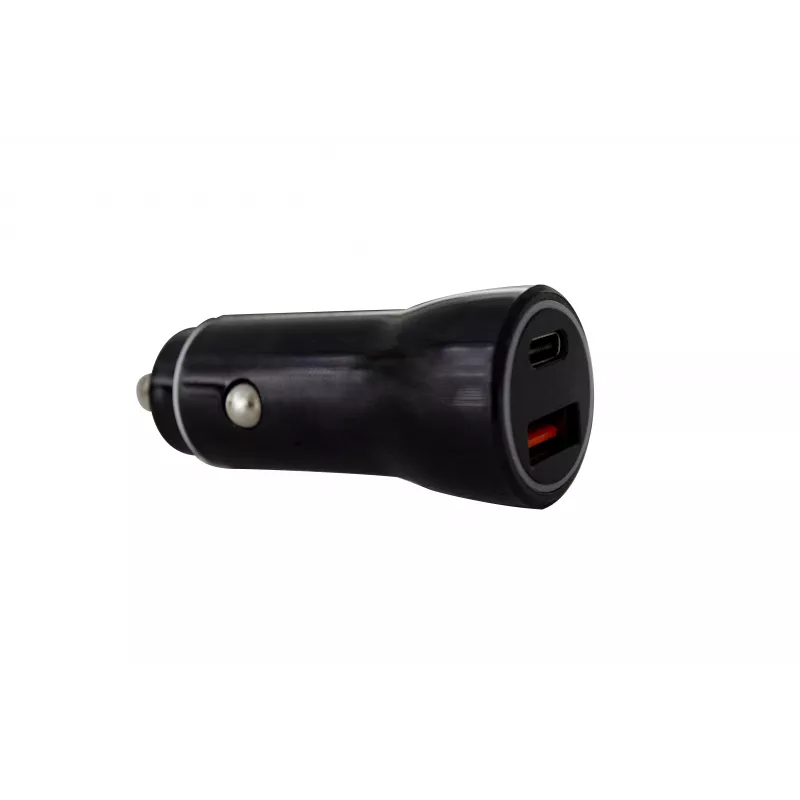 IWH carregador de automóvel USB-C duplo 2.1A preto 019053