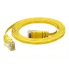 TECLINE cabo de rede Cat 6a S/FTP Dätwyler, PiMF, amarelo, 3,0 m, 10 Gbit/s, sem halogéneos, ficha Hirose TM31 78003Y