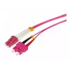 Tecline cabo de patch de fibra ótica HD OM4 multimodo, LC para SC duplex, 50/125 µm, violeta erika, 1,0 m 798LS01