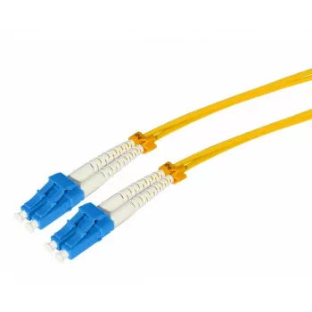Tecline cabo de patch de fibra ótica HD monomodo OS2, LC duplex para LC duplex, 0,5 m, amarelo 799LL00