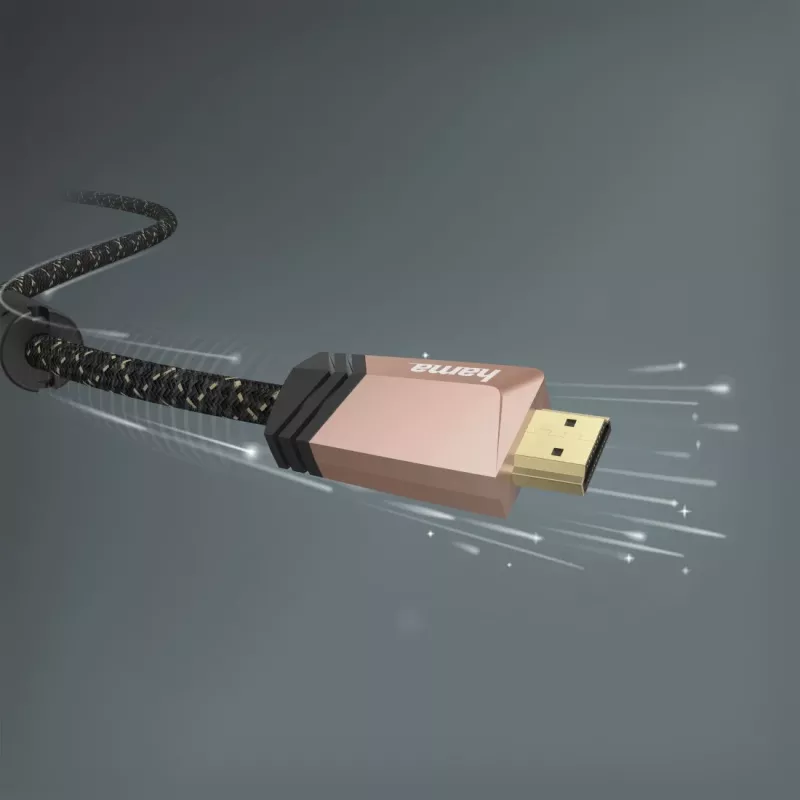 Cabo HDMI Hama 00205024 0,75 m HDMI Type-A (Standard) preto, rosa
