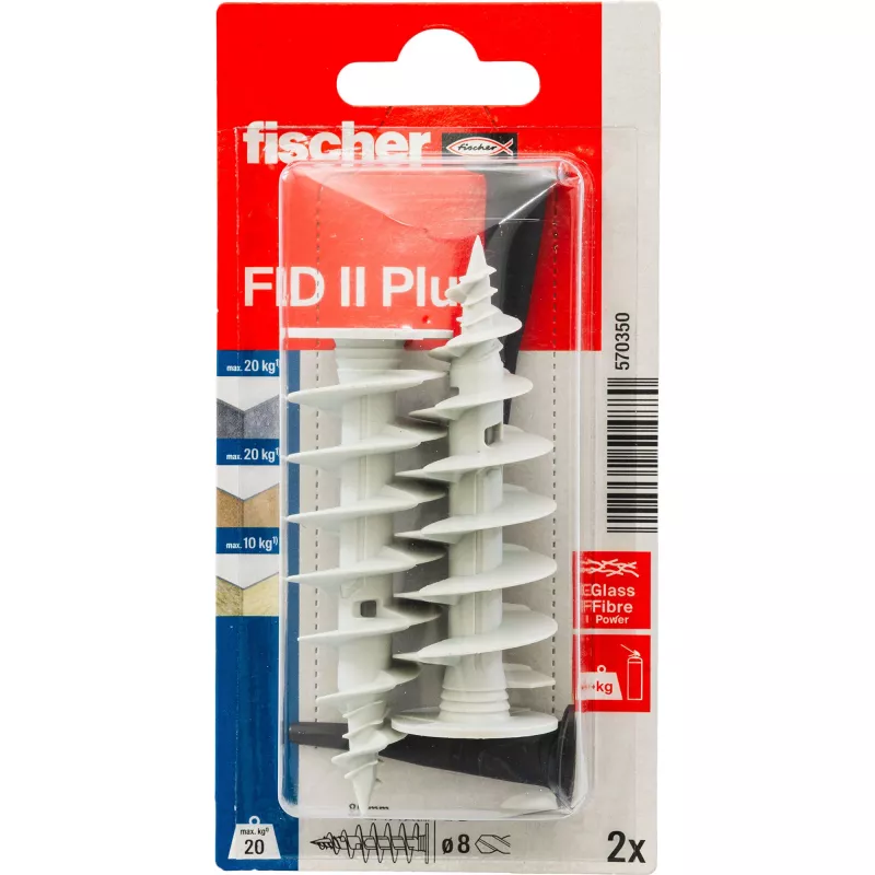 Fischer FID II Plus bucha para isolamento 80 mm, 2 unid. 570350