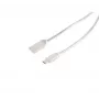 EXERTIS CONNECT Cabo USB de carregamento e sincronização A para Type-C 3.1 aço prateado 1,6m 39910217