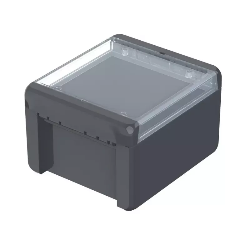 BOPLA EUROMAS II Caixa de parede, policarbonato, cinzento-grafite (RAL 7024), 151 x 125 x 90 mm, IP65, IK08, 96023234