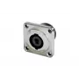 Neutrik NLT4MPXX speakON conector fêmea de encastrar de 4 polos, preto, copos de solda, 30 A