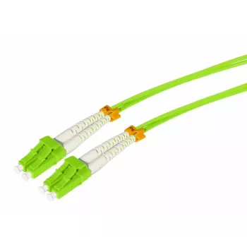 Tecline HD cabo de patch de fibra ótica OM5 50/125µm LC duplex para LC duplex, verde-lima, 7,5 m 796LL07