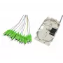 Tecline Cassete de Fusão de Fibra Ótica com 12x Pigtails OM5, SC/UPC, 2,0 m, Pack de 12 20500027