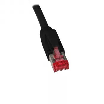 EFB Elektronik K0700SW.0,5 Cabo de Patch Cat.7 S/FTP LSZH, 0,5 m, Preto
