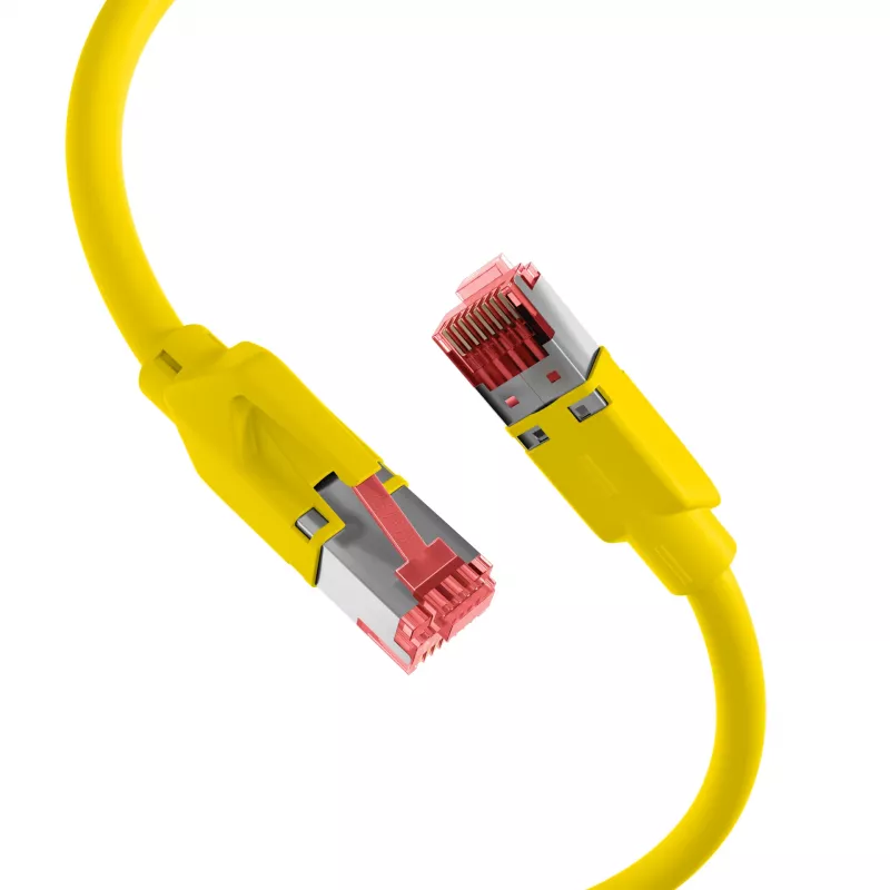 EFB Elektronik K8032.25 Cabo de Patch para Corrente de Arraste RJ45 Cat.5e S/UTP PUR, Amarelo, 25 m