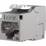 EFB E-20094-24 RJ45 Keystone Slimline/Shortbody Cat.6A Certificado por Componentes Prateado, 24 Unid.