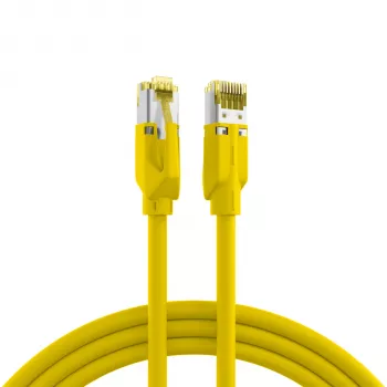 EFB Elektronik Cabo de Patch RJ45 Cat.6A S/FTP LSZH Amarelo 0,15m (K8560GE.0,15)
