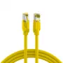 EFB Elektronik Cabo de Patch RJ45 Cat.6A S/FTP LSZH Amarelo 0,15m (K8560GE.0,15)