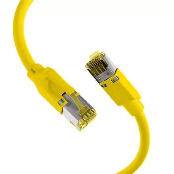 EFB Elektronik Cabo de Patch RJ45 Cat.6A S/FTP LSZH Amarelo 0,15m (K8560GE.0,15)