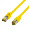 EFB Elektronik Cabo de Patch RJ45 Cat.6A S/FTP LSZH Amarelo 0,15m (K8560GE.0,15)