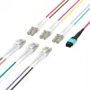 EFB MTP para LC 12 fibras OM3 LSZH Aqua cabo de patch fan-out, 7,5 m MTPF12LCOM3-7,5