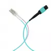 EFB MTP para LC 12 fibras OM3 LSZH Aqua cabo de patch fan-out, 7,5 m MTPF12LCOM3-7,5