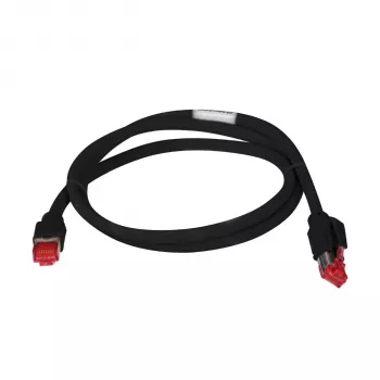 EFB Elektronik Cabo de patch Cat.7 S/FTP LSZH, RJ45, preto, 0,15 m K0700SW.0,15