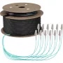 EFB Elektronik Cabo trunk U-DQ ZN BH OM3 12G 1x12 LC-LC 100m Dca LSZH - 100 m O8342S100OM3