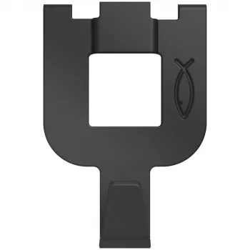 fischer Fast & Fix Gancho de parede K NV preto (1 conjunto) – autoadesivo, sem perfurar, reutilizável