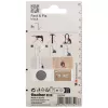 fischer Fast & Fix Gancho de parede K NV preto (1 conjunto) – autoadesivo, sem perfurar, reutilizável