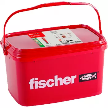 Fischer DuoPower 8x40 Bucha universal, 1200 unid., cinzento/vermelho 564116