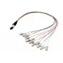 Cabo fanout MPO-PLUS/APC(M)-LC OS2 12 fibras Tipo B LSZH amarelo 1 m MPOM12LCOS2-1