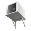 Elemento de apoio EFB para caixa de parede profundidade 800 mm RAL 9005 conjunto de 2 (691900TS)